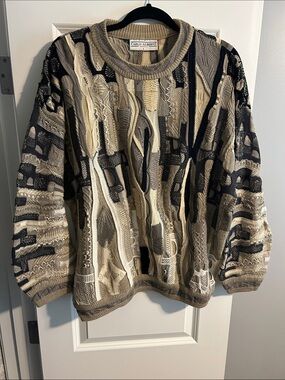 90s Vintage Cotton 3D printed Carlo Alberto Sweater - Coogi inspired